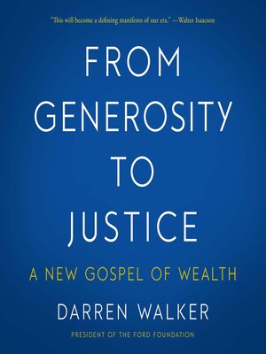 cover image of From Generosity to Justice